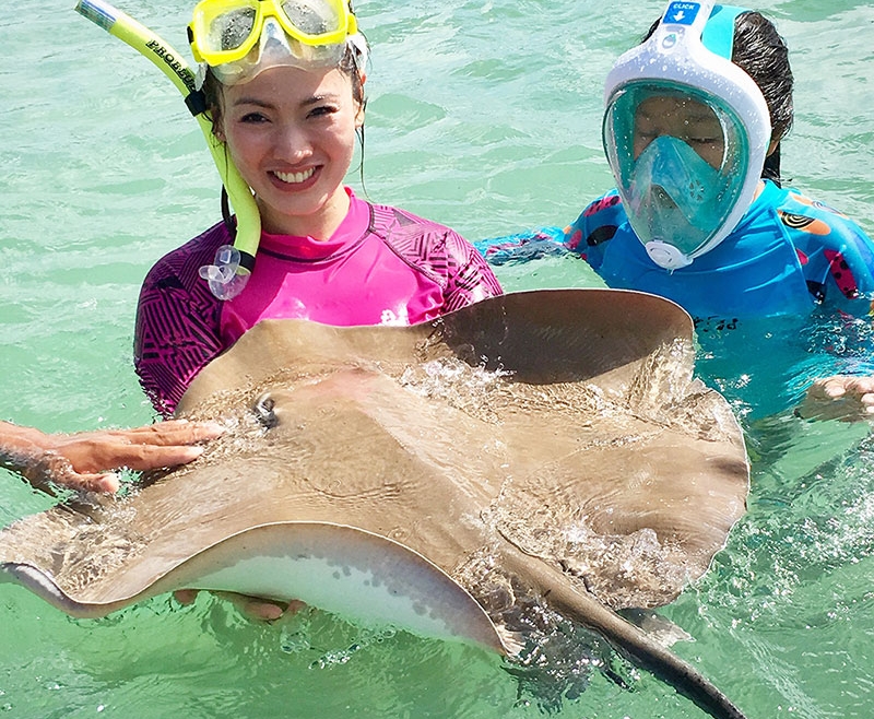 We are the one and only stingray & shark experience here on Saipan
